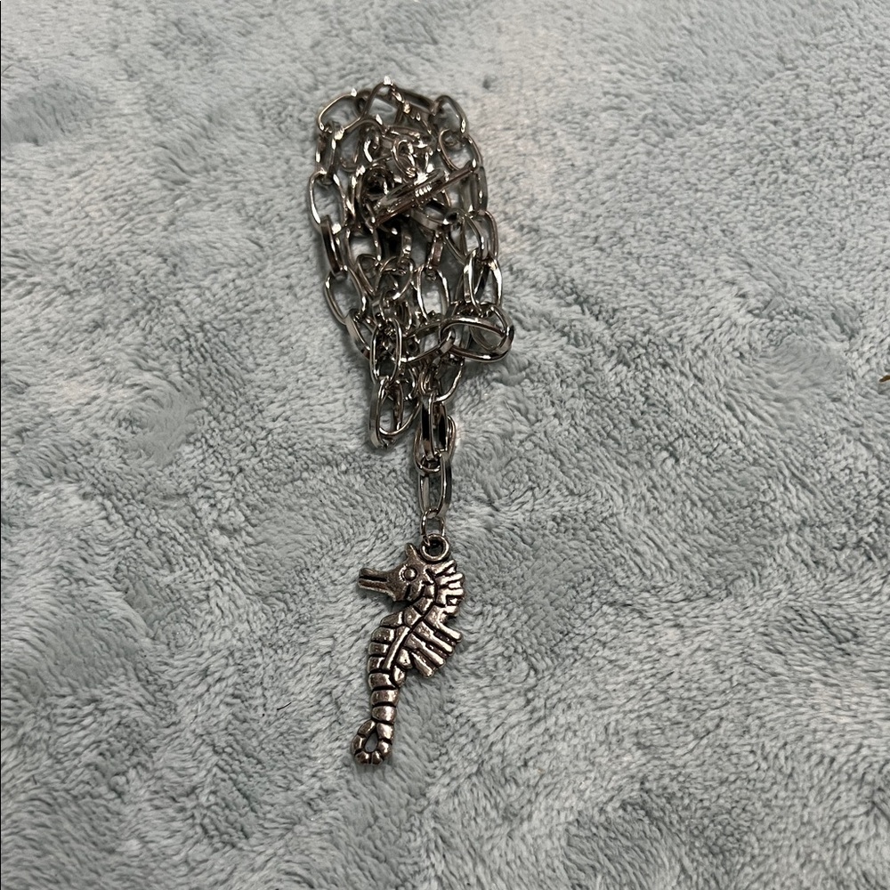 Silver Seahorse Charm Bracelet